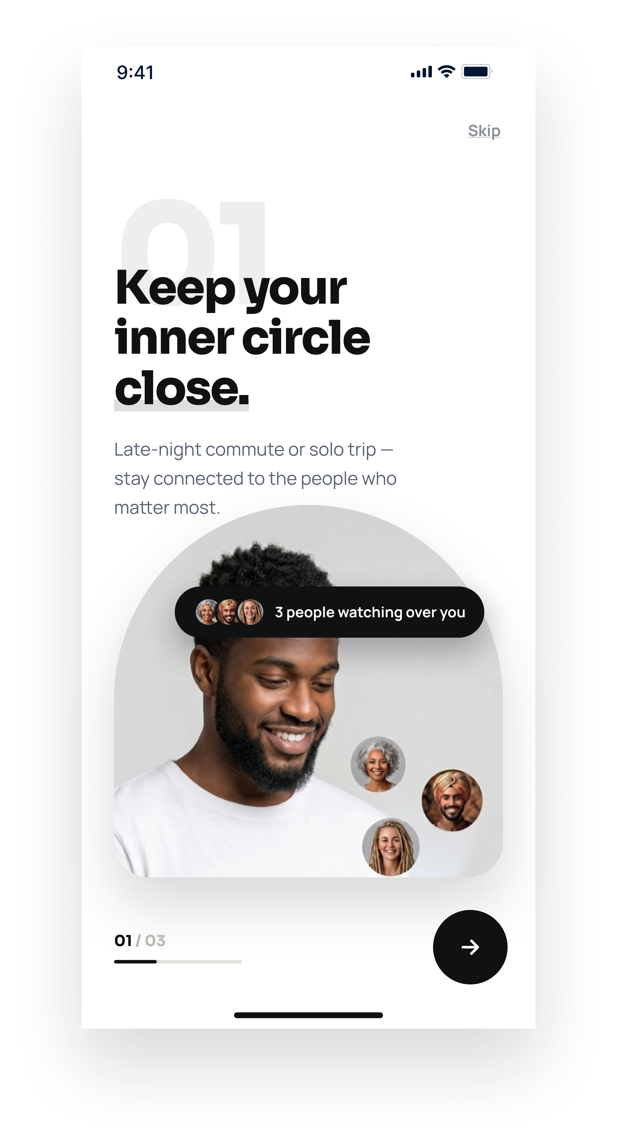 Onboarding page 1