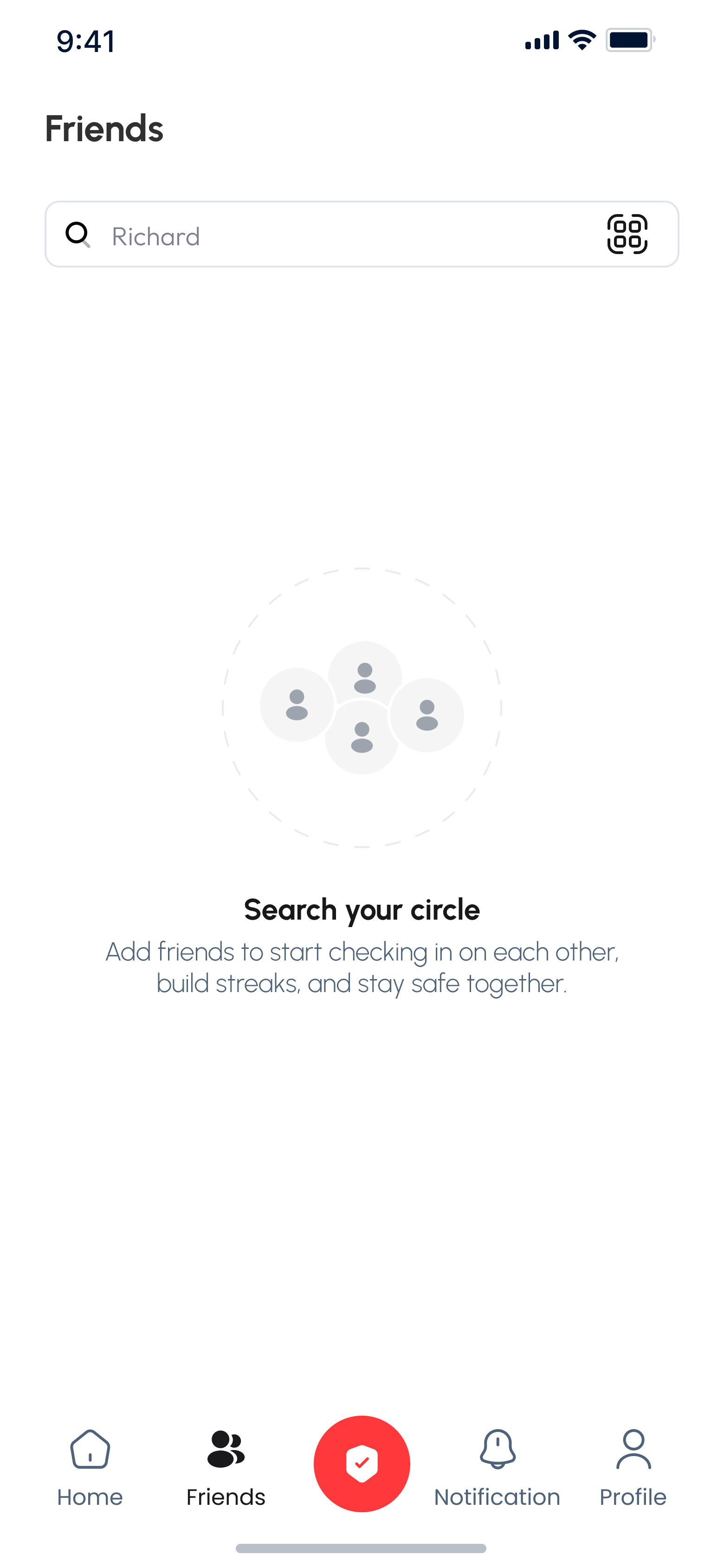 Search, empty state