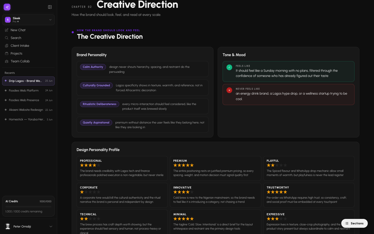 Creative direction chapter