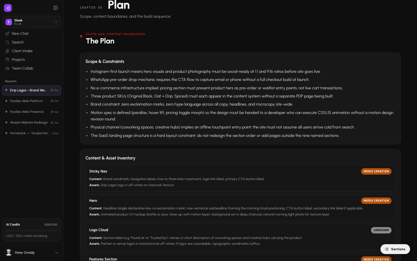Plan chapter